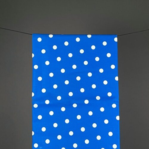 Tovaglia tavola Vallesusa WHITE DOTS blu
