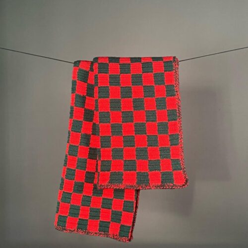 Plaid Handmade DAMIER VERDE-ROSSO