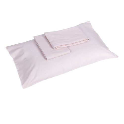 Completo lenzuola lettino Fazzini CROCHET ROSA