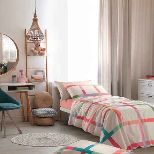 Quilt singolo Gabel CROSS ROSA FUCSIA