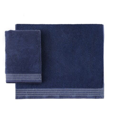 Coppia spugna asciugamano+ospite Tag House BLU