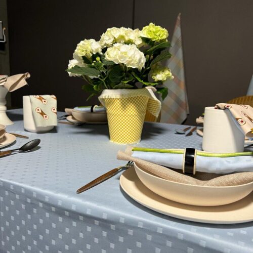 Tovaglia tavola Bossi CHERIE AZZURRA