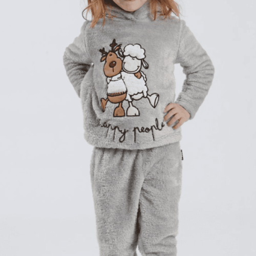 Tuta bimba girocollo Happy People FUR 6447-2