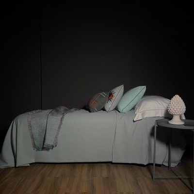 Copriletto matrimoniale AZZURRO POLVERE