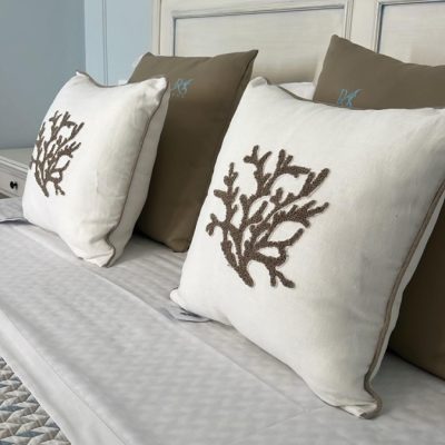 Cuscino Biancoperla ZANTE CORALLO