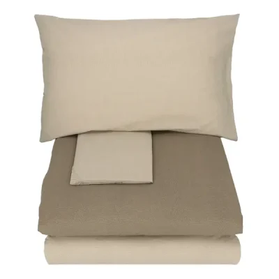 Completo copripiumino matrimoniale Gabel CHROMO TORTORA