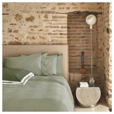 Completo copripiumino matrimoniale Fazzini SASHIKO VERDE