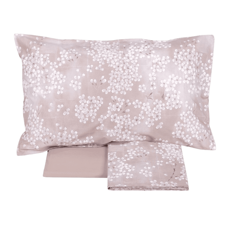 Completo lenzuolo matrimoniale Fazzini KIMONO ROSA - immagine 3