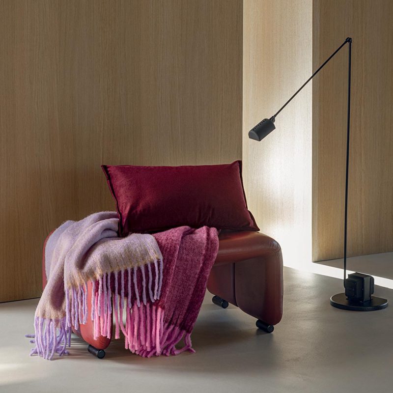 Plaid Fazzini CROMATISMI BURGUNDY-FUXIA - immagine 3