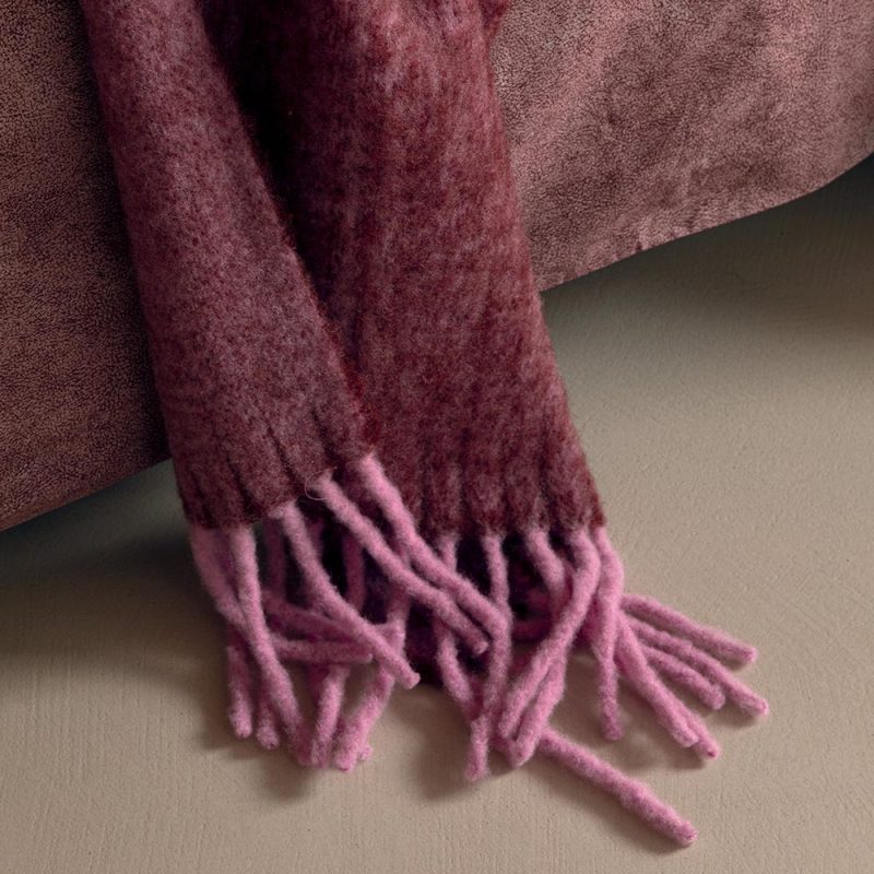 Plaid Fazzini CROMATISMI BURGUNDY-FUXIA - immagine 4