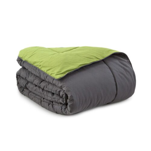 Piumino microfibra leggero piazza e mezzo Bassetti Grigio/verde