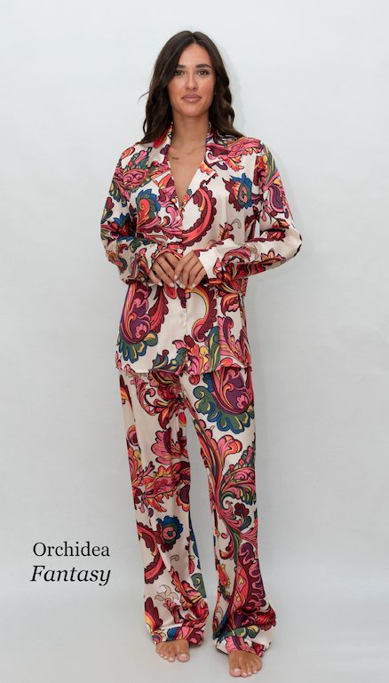 Pigiama donna lungo Filo D'angelo FANTASY