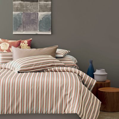 Completo copripiumino matrimoniale Svad Dondi KYOTO TERRACOTTA