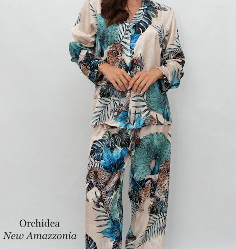 Pigiama donna lungo Filo D'angelo NEW AMAZZONIA