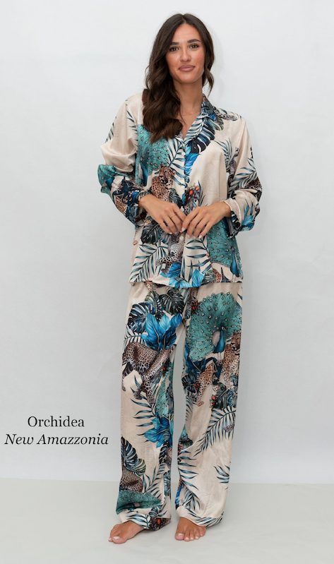 Pigiama donna lungo Filo D'angelo NEW AMAZZONIA