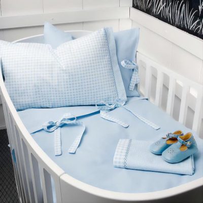 Completo lenzuola culla Fazzini PISOLO AZZURRO