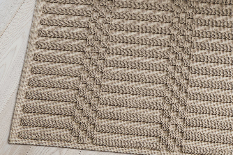 Tappeto bagno Mastro Raphael API QUADRETTI E RIGHE MOKA - immagine 3