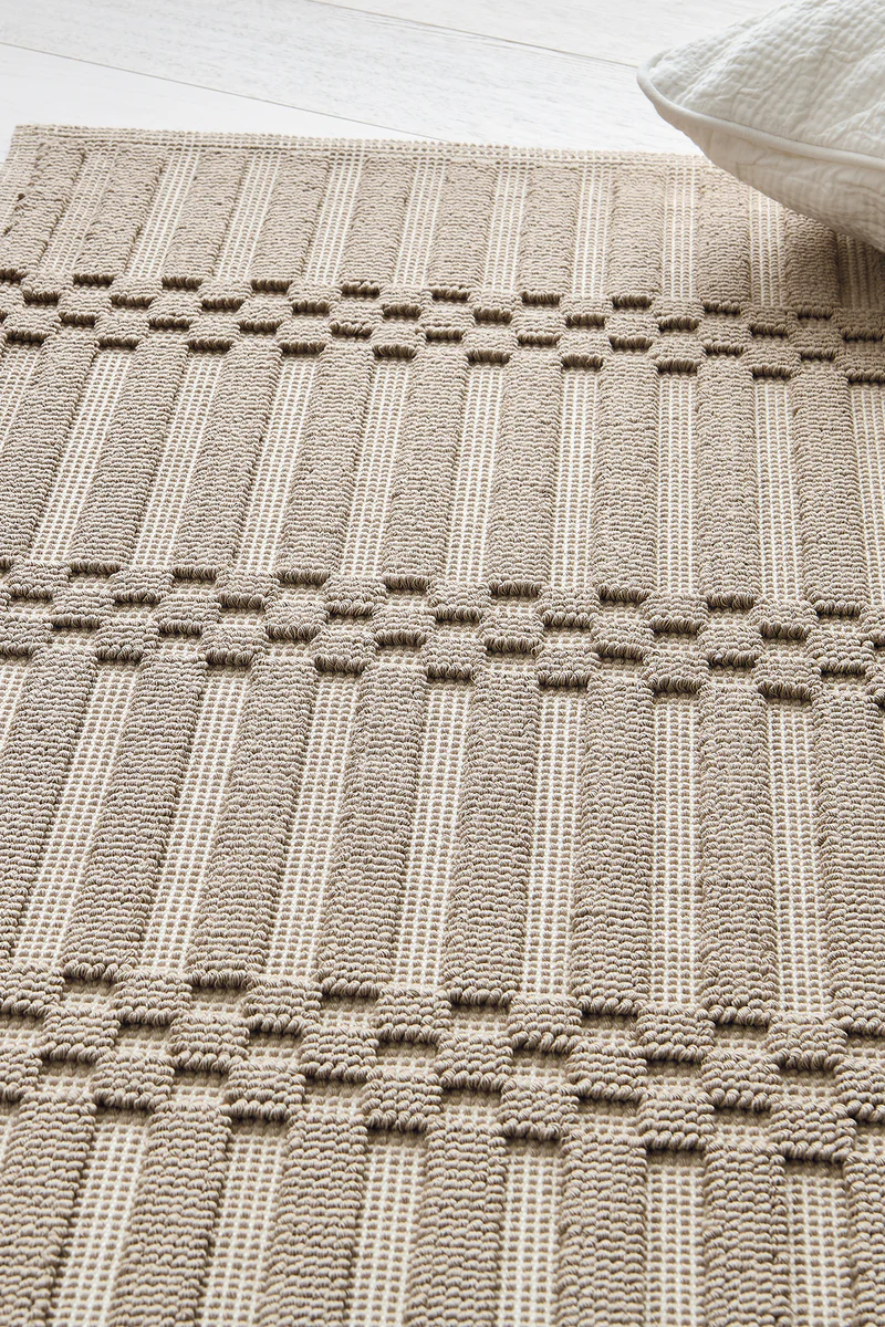 Tappeto bagno Mastro Raphael API QUADRETTI E RIGHE MOKA - immagine 2