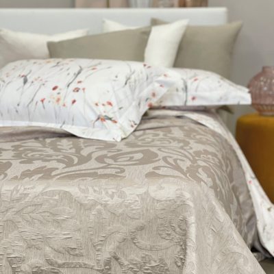 Copriletto liscio matrimoniale AMETISTA