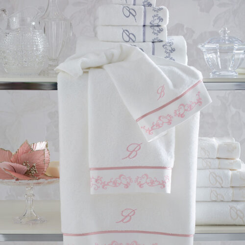 Coppia spugna asciugamano+ospite Blumarine EMANUELA SILVER