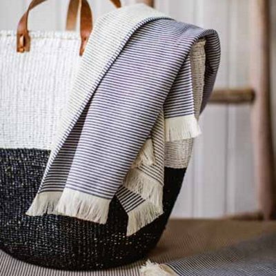 Coppia spugna asciugamano+ospite Fazzini STRIPES