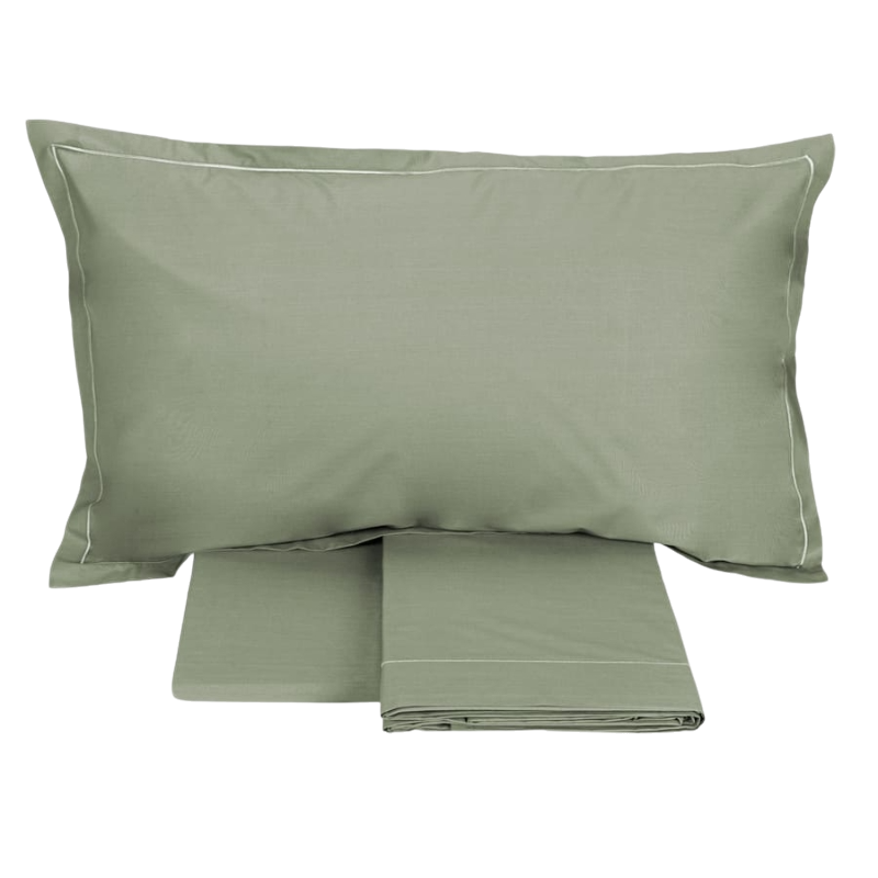 Completo lenzuolo matrimoniale Fazzini TESEO VERDE - immagine 3