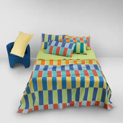 Completo lenzuolo-copriletto piazza e mezza Gabel BLOCK